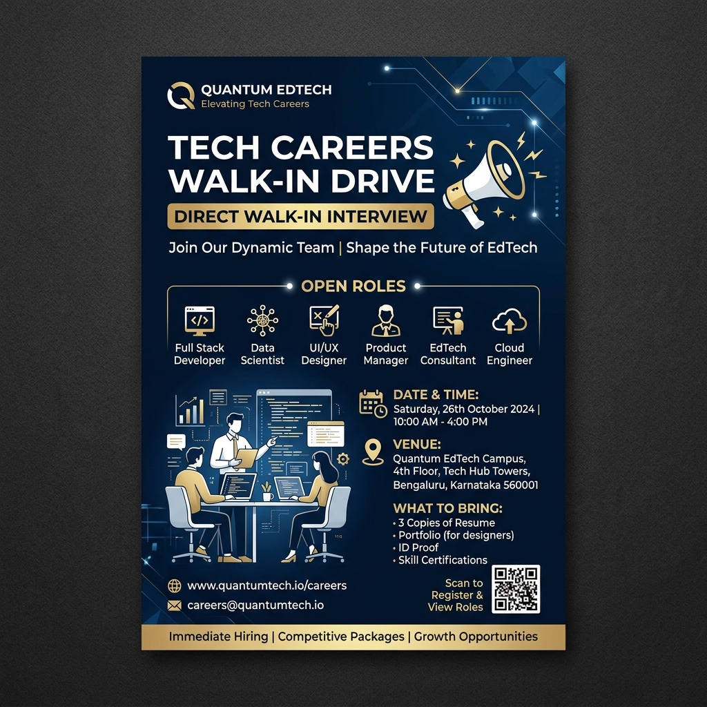 Recruitment Drive Flyer